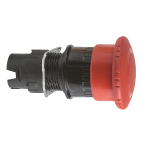 Schneider Electric 16mm Non-Illuminated E-Stop Operator; Red Mushroom - 30mm; Standard - Plastic; w/out Contacts; Turn-to-Reset - Trigger Action